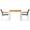 HageSpisestueSett 3 pcs Solid Teaktre