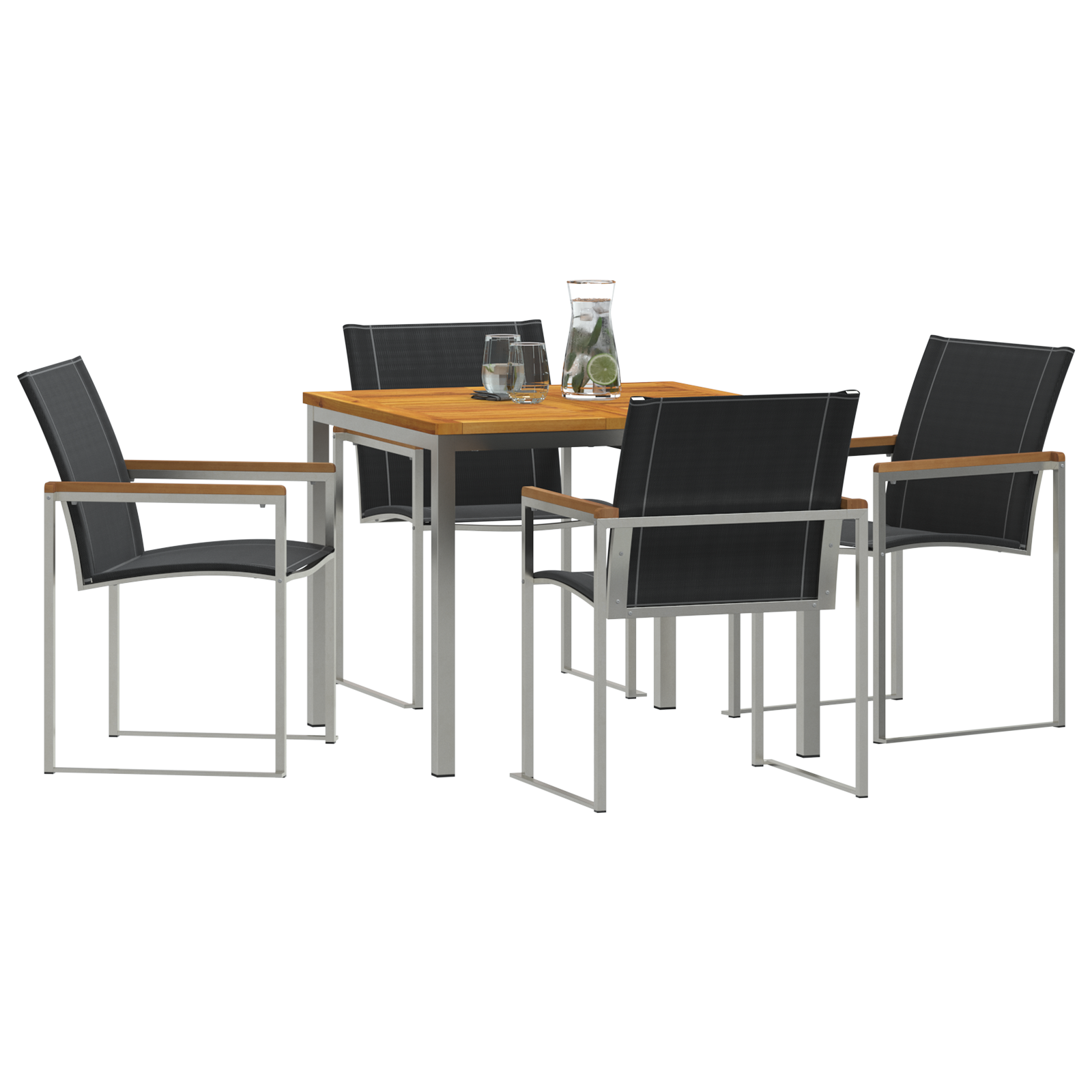 HageSpisestueSett 5 pcs Solid Teaktre