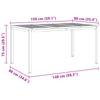 HageSpisestueSett 7 pcs Solid Teaktre