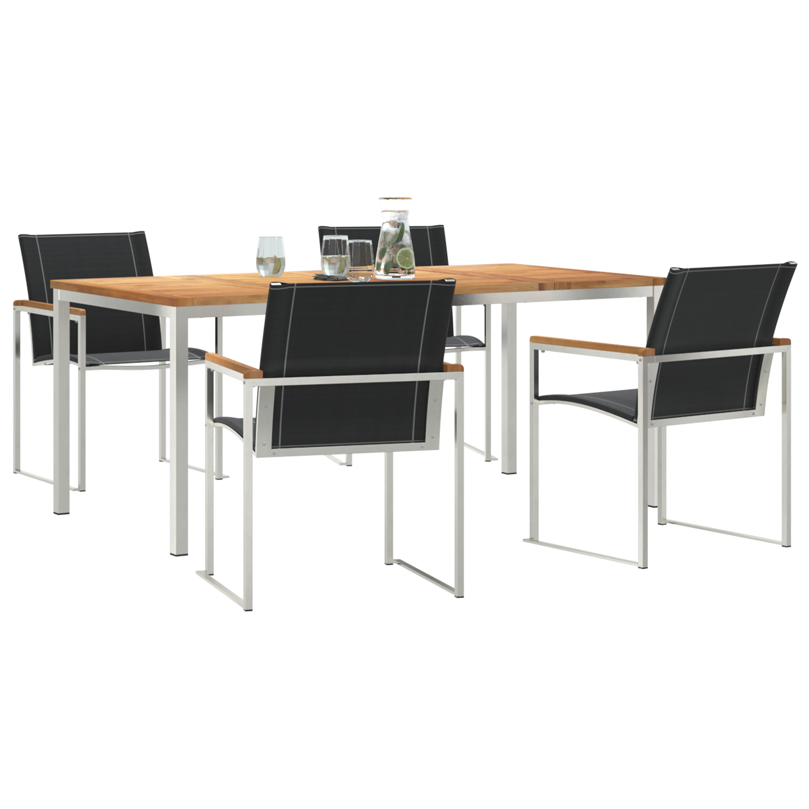 HageSpisestueSett 5 pcs Solid Teaktre