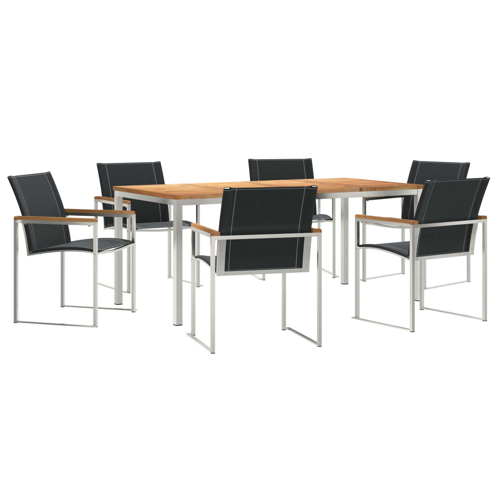 HageSpisestueSett 7 pcs Solid Teaktre