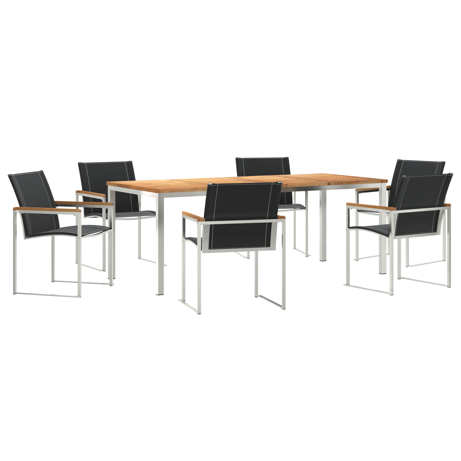 HageSpisestueSett 7 pcs Solid Teaktre