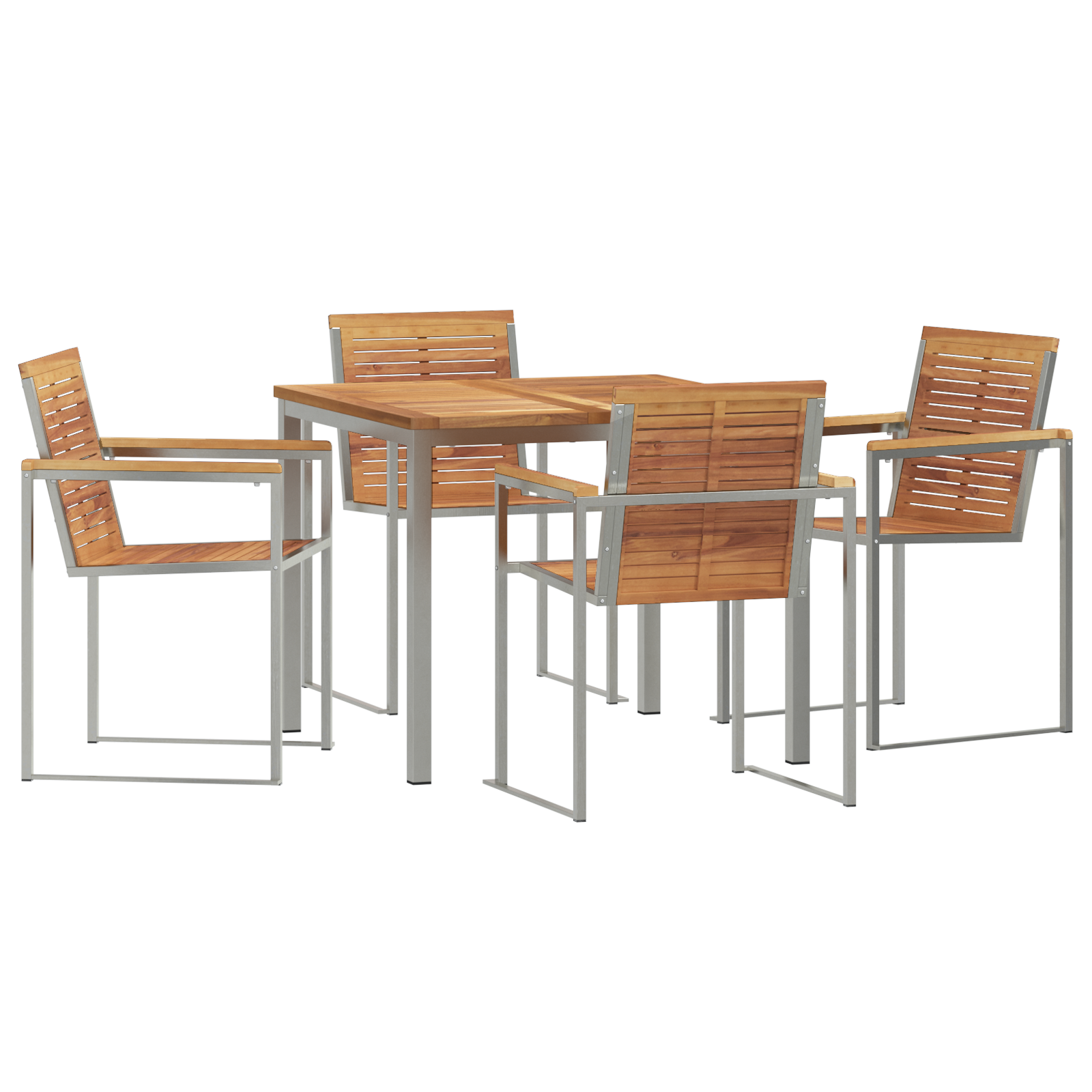 Hage Spisegruppe 5 pcs Massivt teaktre