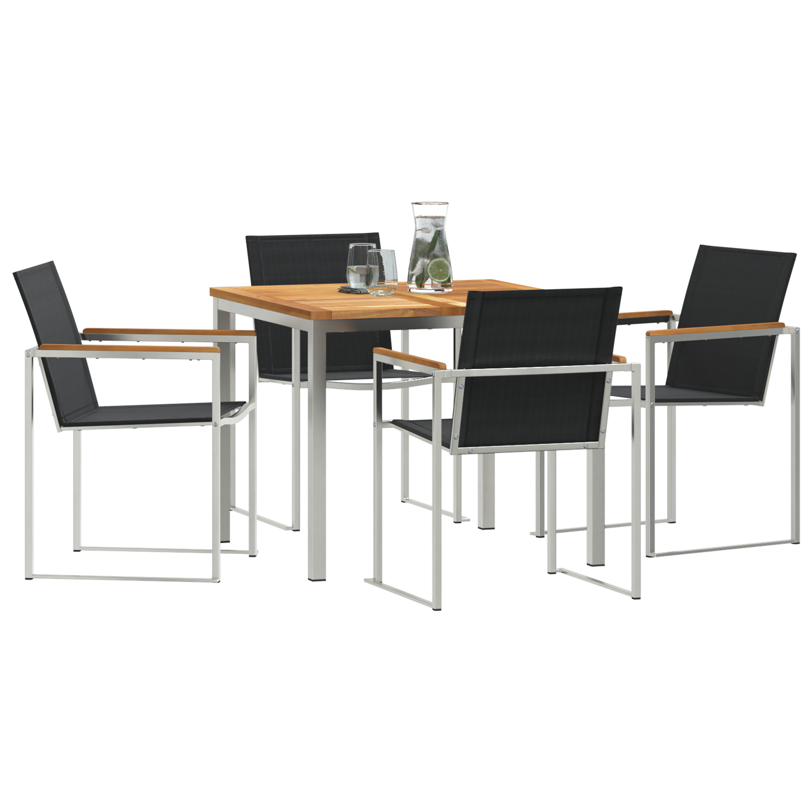 HageSpisestueSett 5 pcs Solid Teaktre