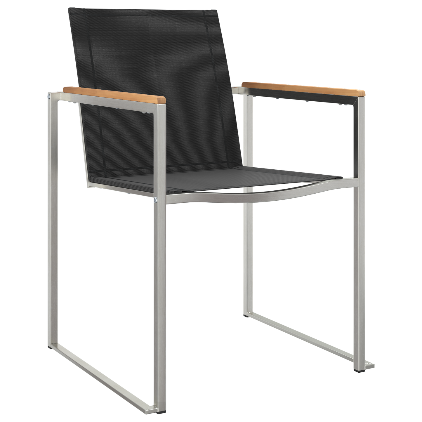Hage Spisegruppe 5 pcs Massiv teak og rustfritt stål