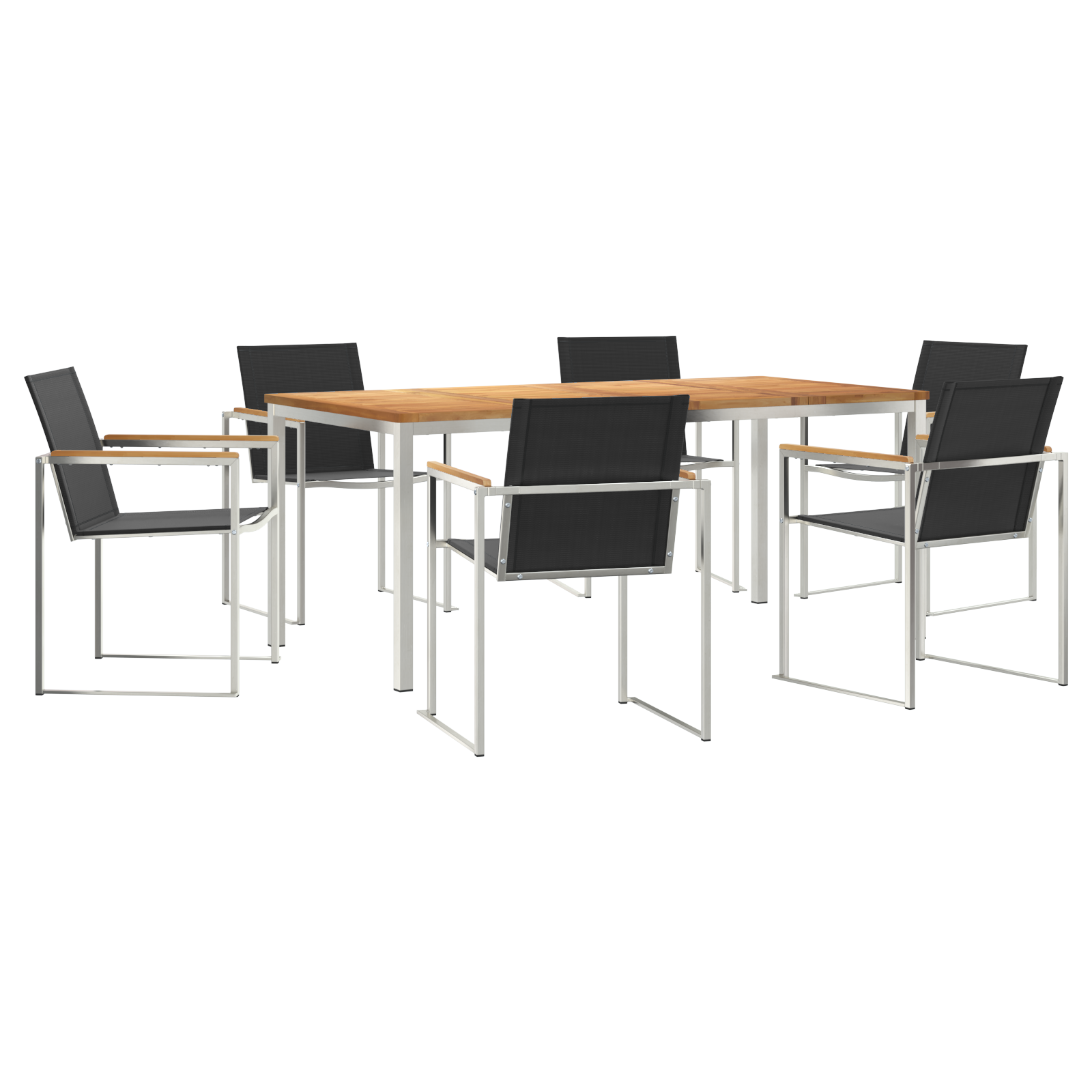 HageSpisestueSett 7 pcs Solid Teaktre