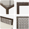 Hage Spisegruppe 3 pcs Brun Poly rattan