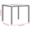 Hage Spisegruppe 3 pcs Brun Poly rattan