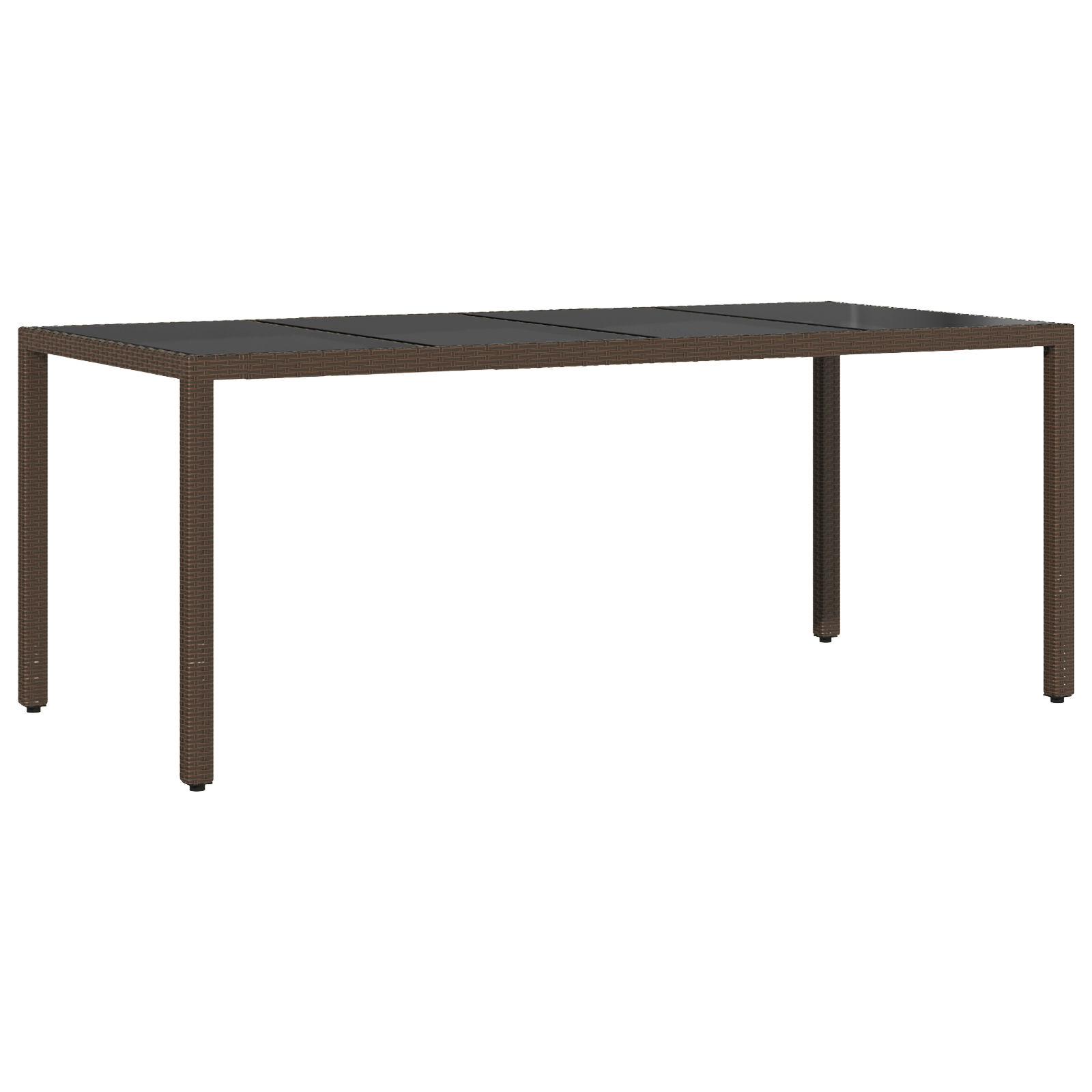 Hage Spisegruppe 9 pcs Brun Poly rattan