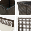 Hage Bistro Sett 3 pcs Brun Poly rattan
