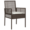 Hage Bistro Sett 3 pcs Brun Poly rattan