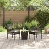 Hage Bistro Sett 3 pcs Brun Poly rattan