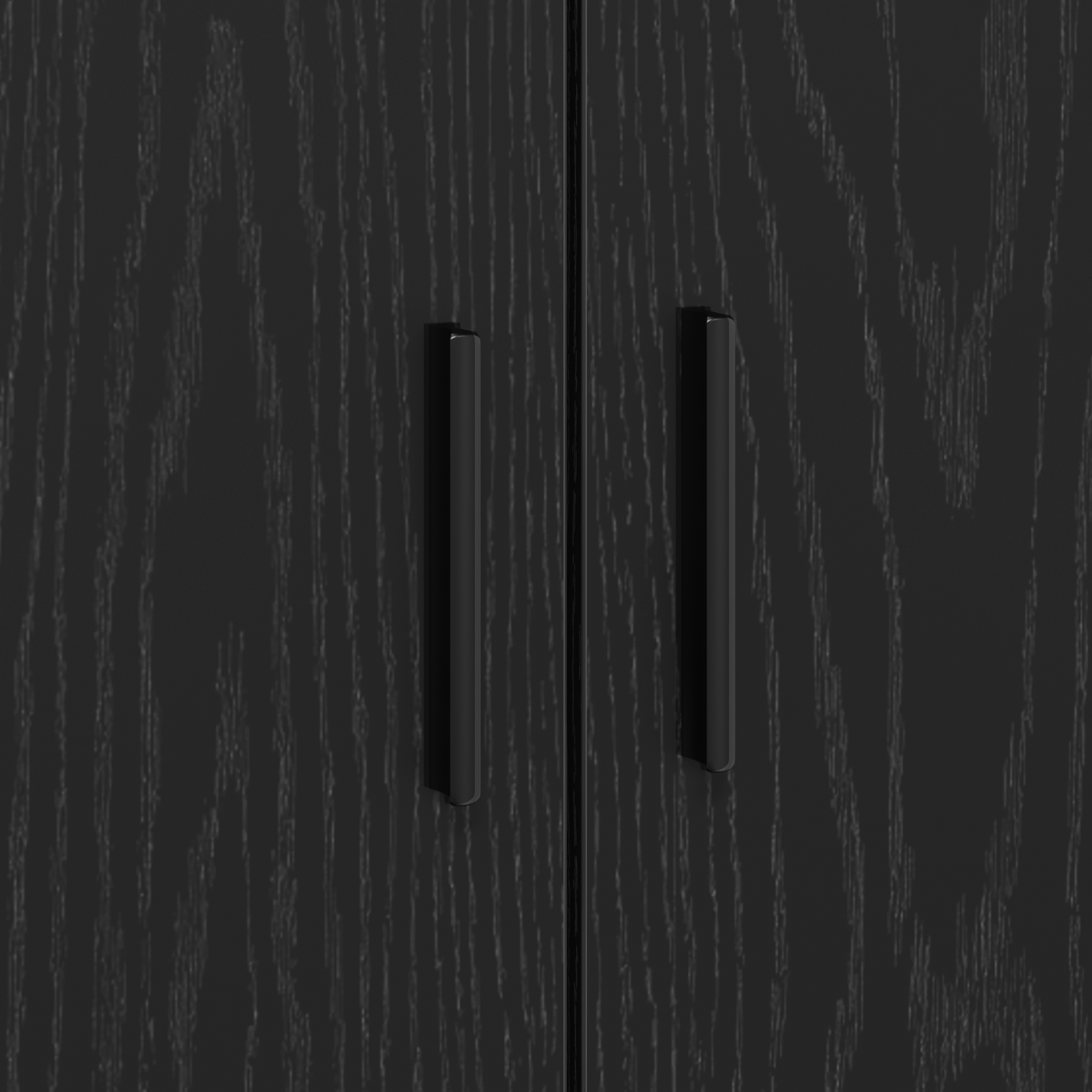 Sengestamme med skuff Svart Eik 100 x 200 cm Konstruert tre