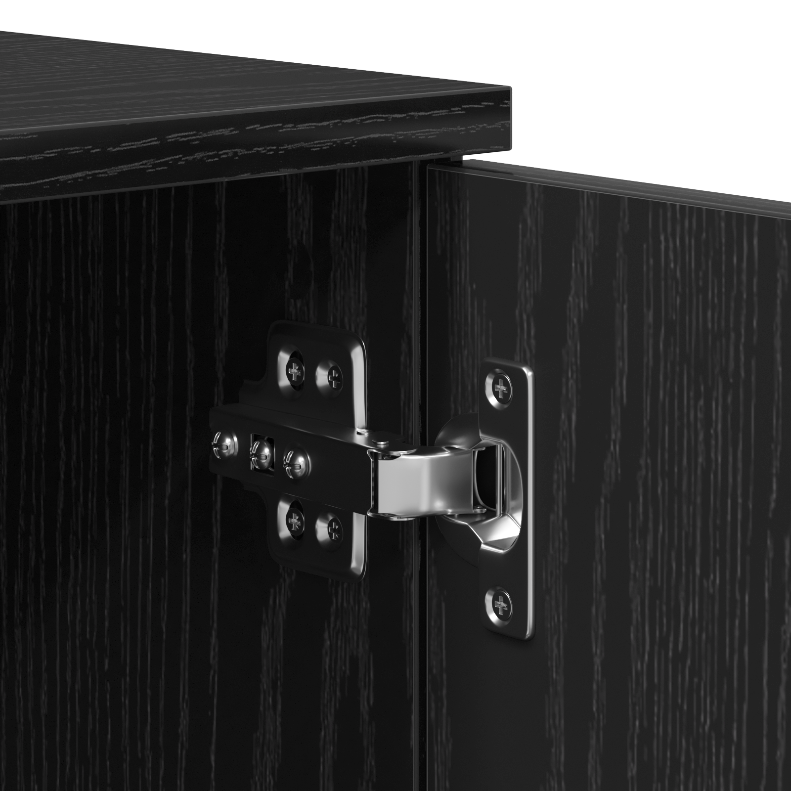 Sengestamme med skuff Svart Eik 100 x 200 cm Konstruert tre