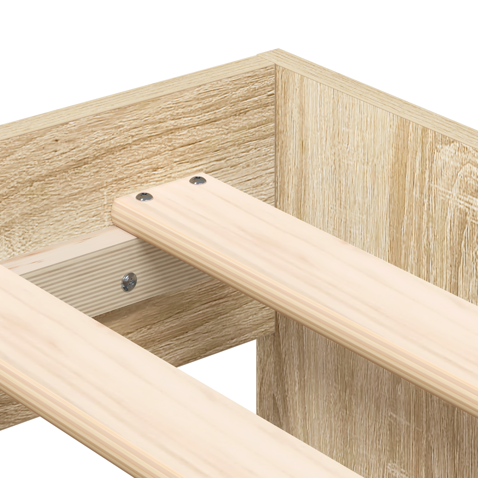 Sengestamme med skuff Sonoma eik 100 x 200 cm Konstruert tre
