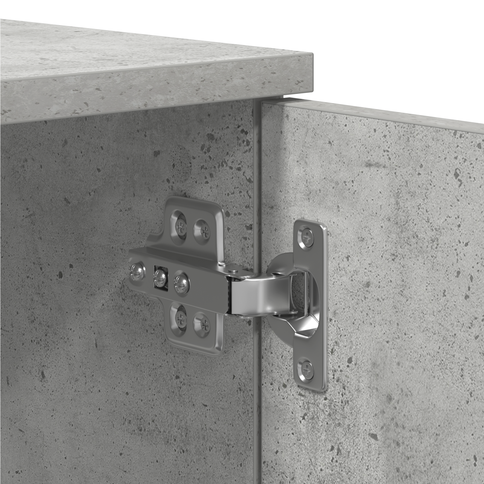 Sengestamme med skuff Betonggrå 100 x 200 cm Konstruert tre