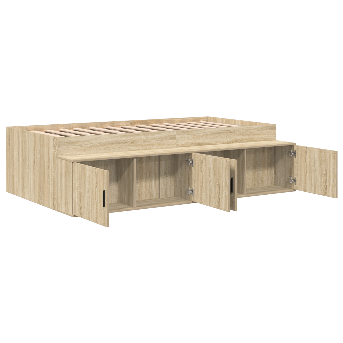 Sengestamme med skuff Sonoma eik 90 x 200 cm Konstruert tre