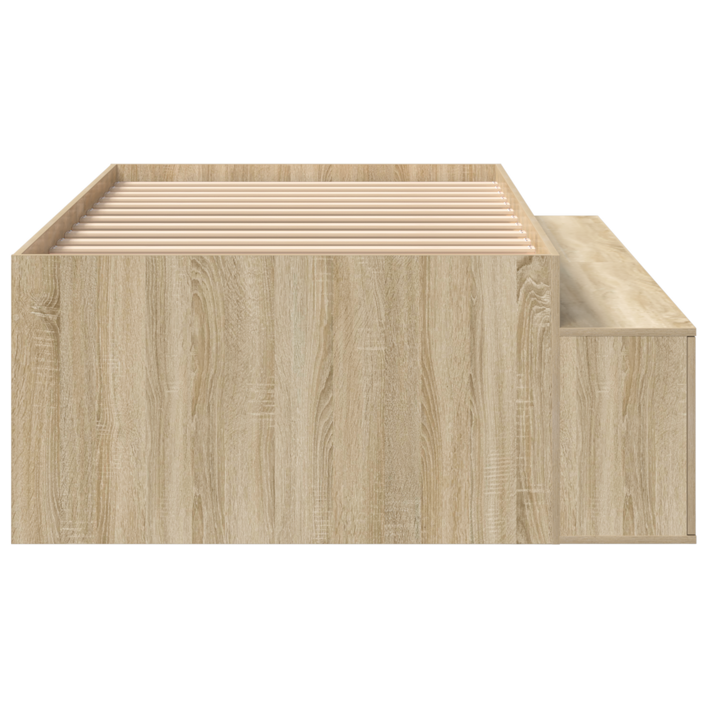Sengestamme med skuff Sonoma eik 90 x 200 cm Konstruert tre
