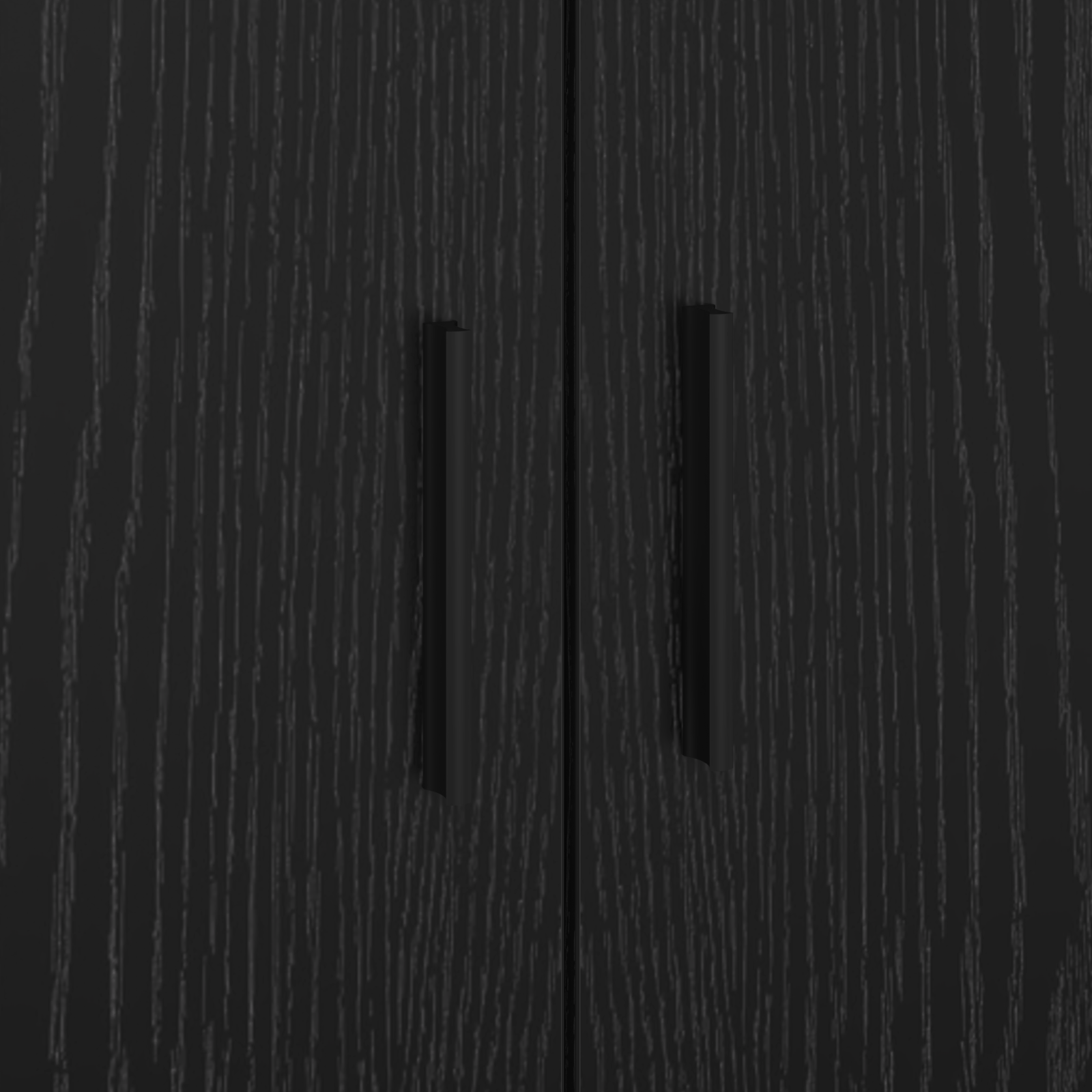 Sengestamme med skuff Svart Eik 80 x 200 cm Konstruert tre