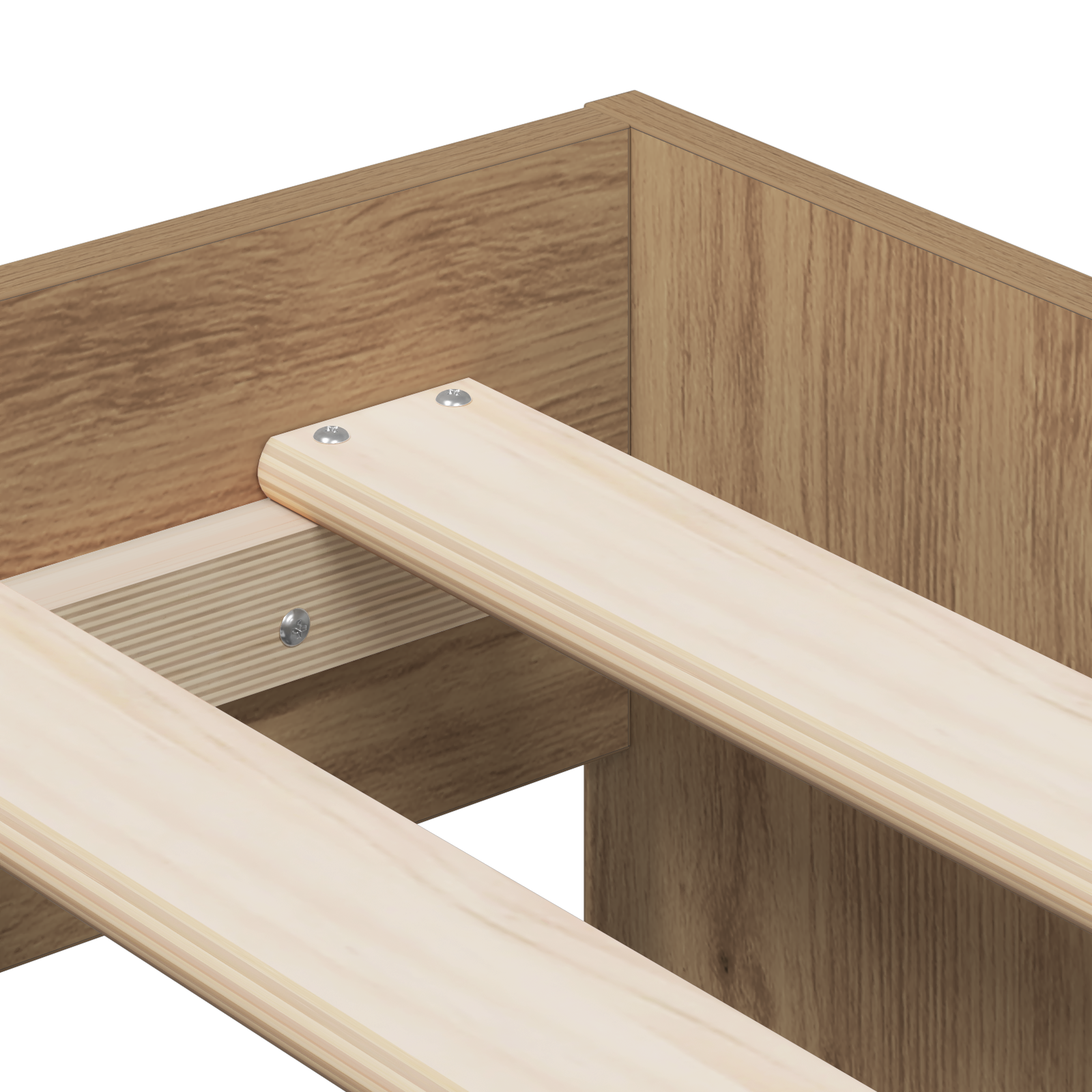 Sengestamme med skuff Artisan Eik 80 x 200 cm Konstruert tre