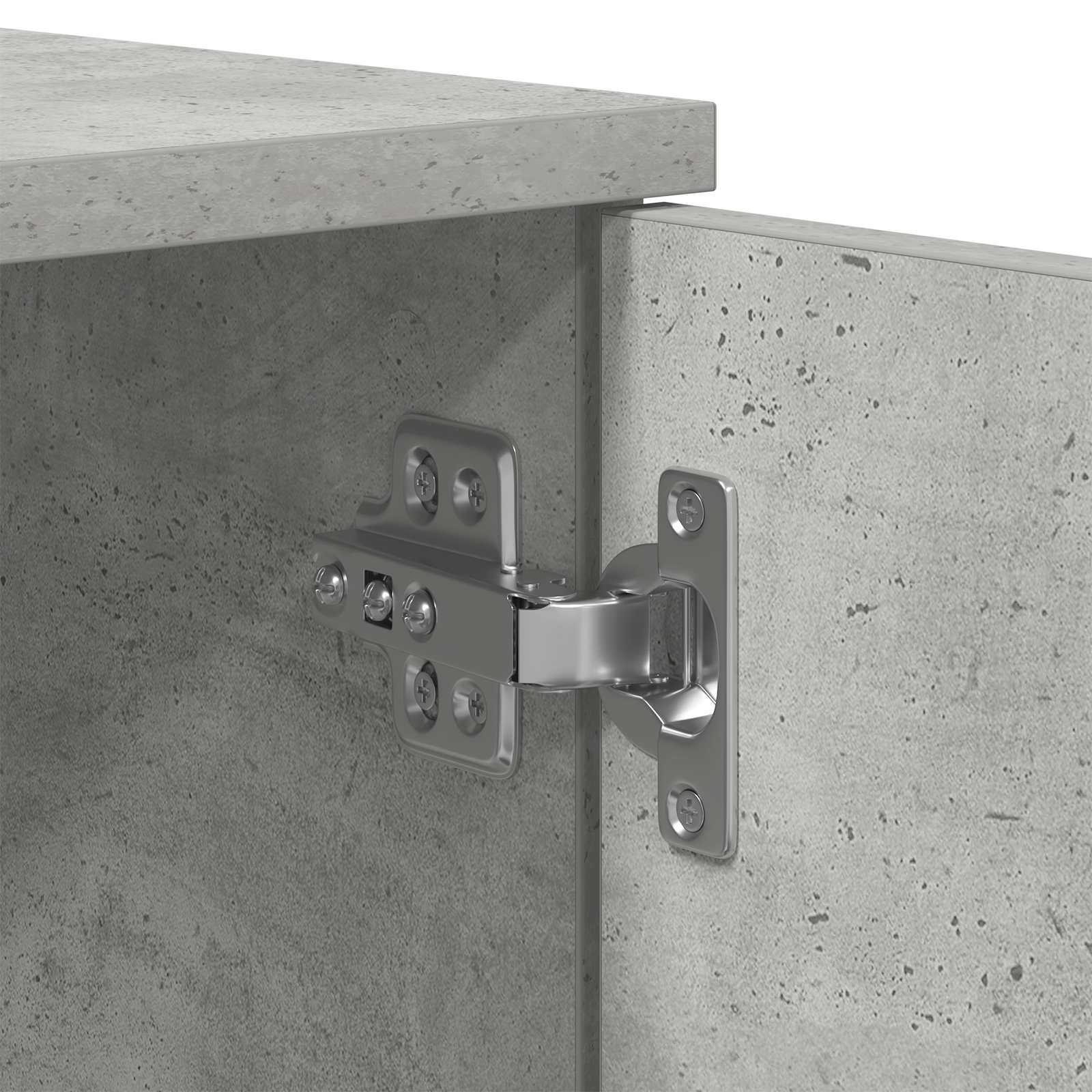 Sengestamme med skuff Betonggrå 90 x 190 cm Konstruert tre