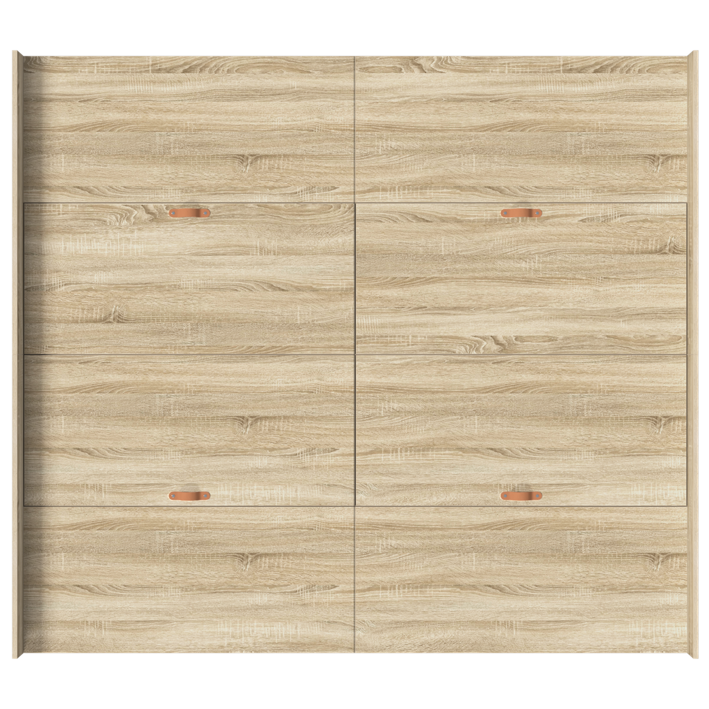 Seng med lagring Sonoma eik 200 x 200 cm Konstruert tre