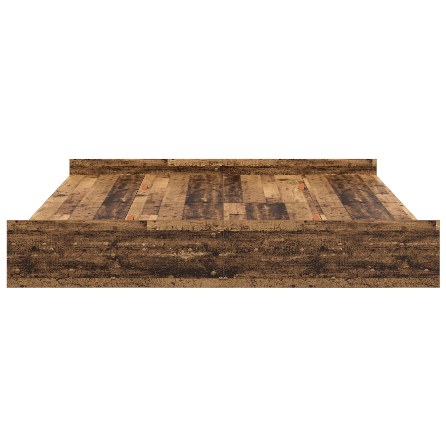 Seng med lagring Gamle tre 200 x 200 cm Konstruert tre