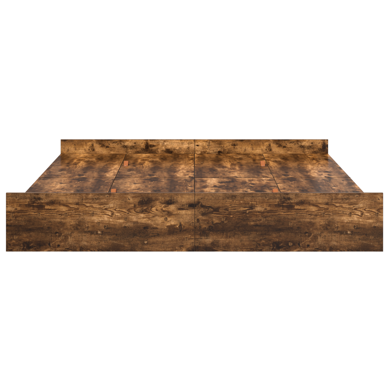 Seng med lagring med skuff Røkt eik 180 x 200 cm Konstruert tre