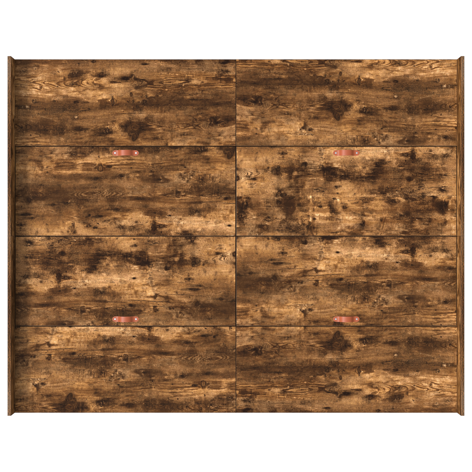 Seng med lagring med skuff Røkt eik 160 x 200 cm Konstruert tre