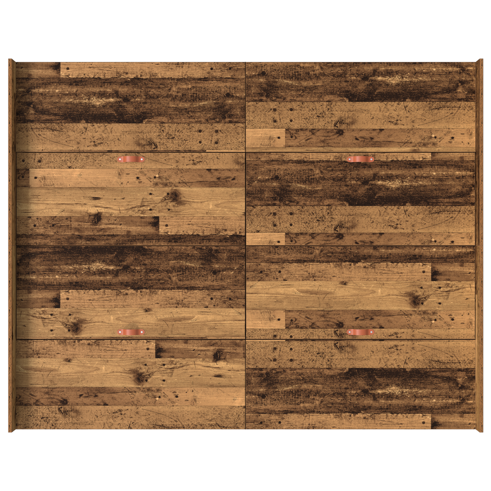 Seng med lagring Gamle tre 160 x 200 cm Konstruert tre