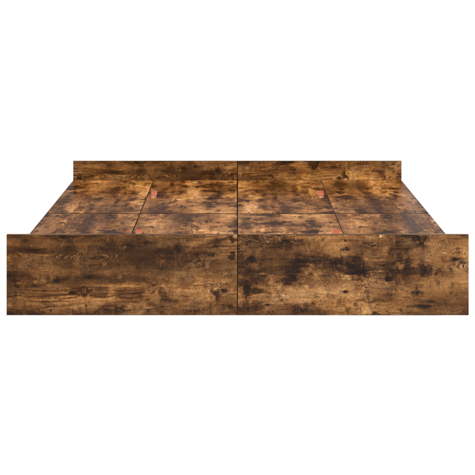 Seng med lagring med skuff Røkt eik 150 x 200 cm Konstruert tre