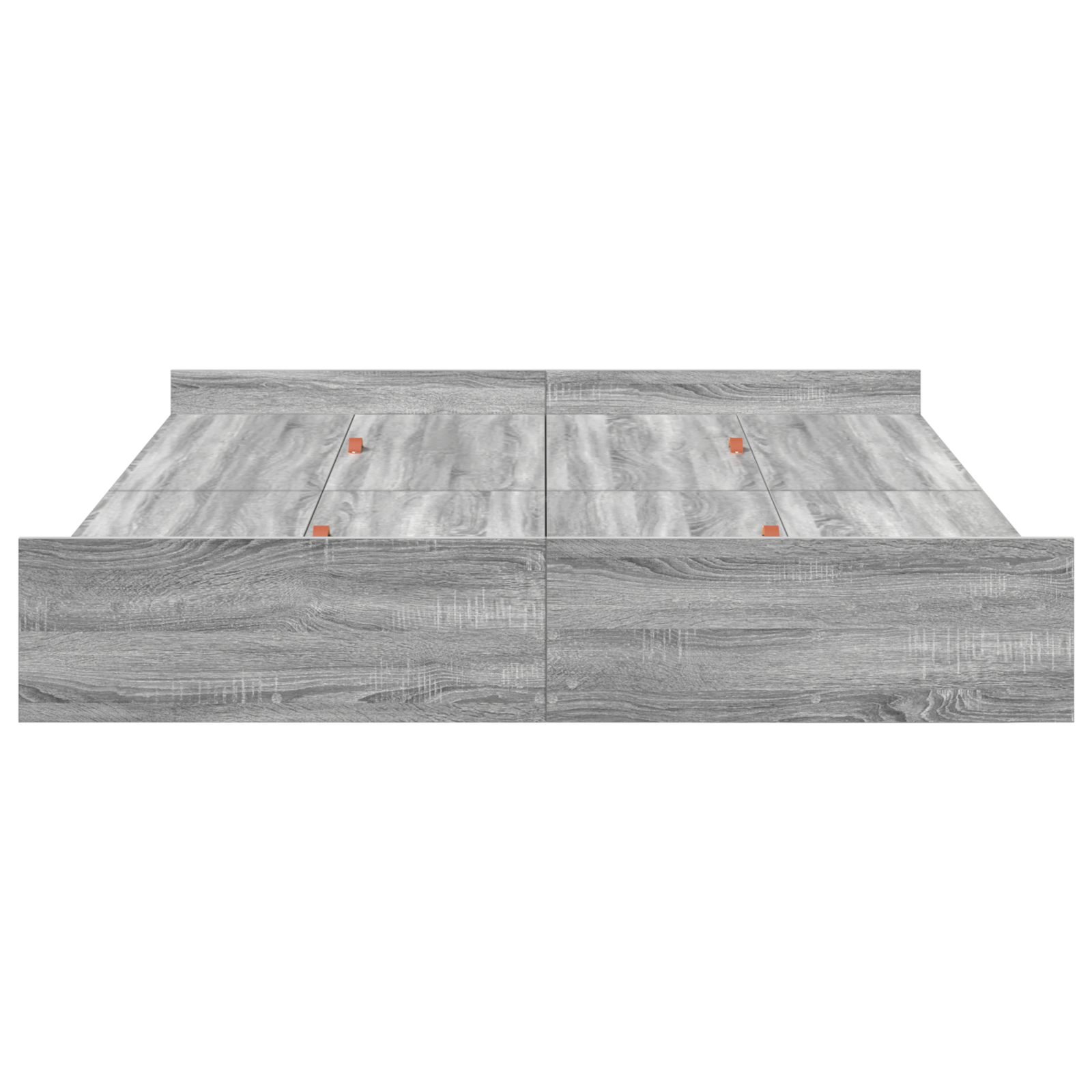 Seng med lagring Grå Sonoma 140 x 200 cm Konstruert tre