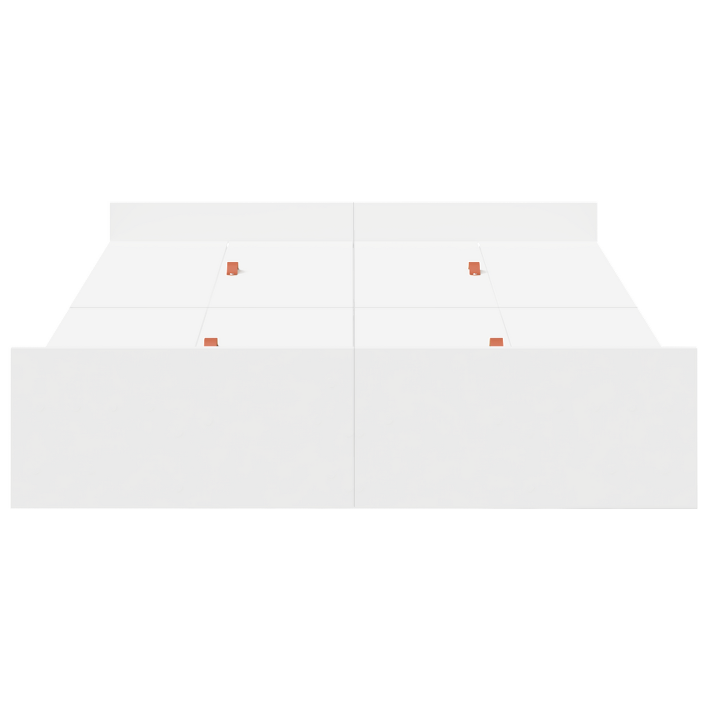 Seng med lagring med skuff Hvit 120 x 200 cm Konstruert tre
