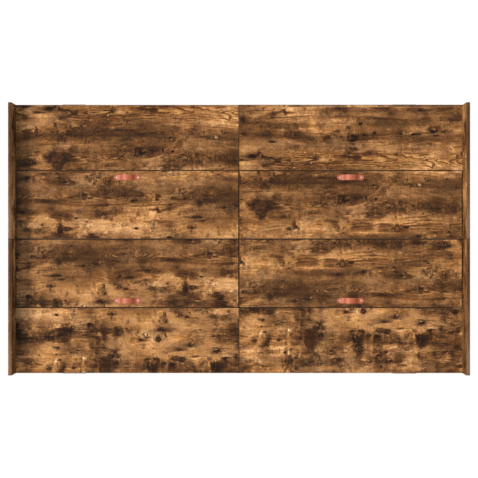 Seng med lagring med skuff Røkt eik 120 x 200 cm Konstruert tre