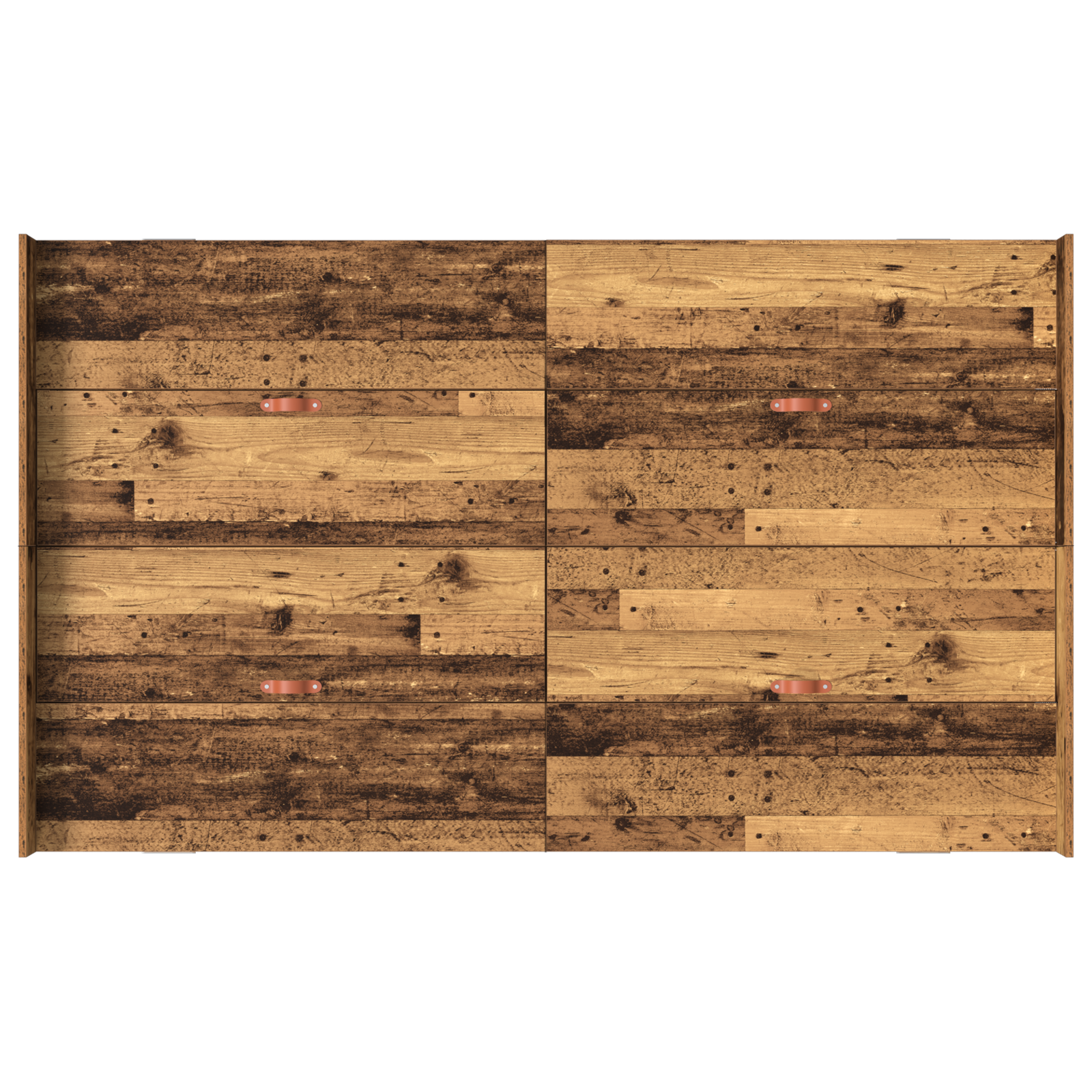 Seng med lagring Gamle tre 120 x 200 cm Konstruert tre