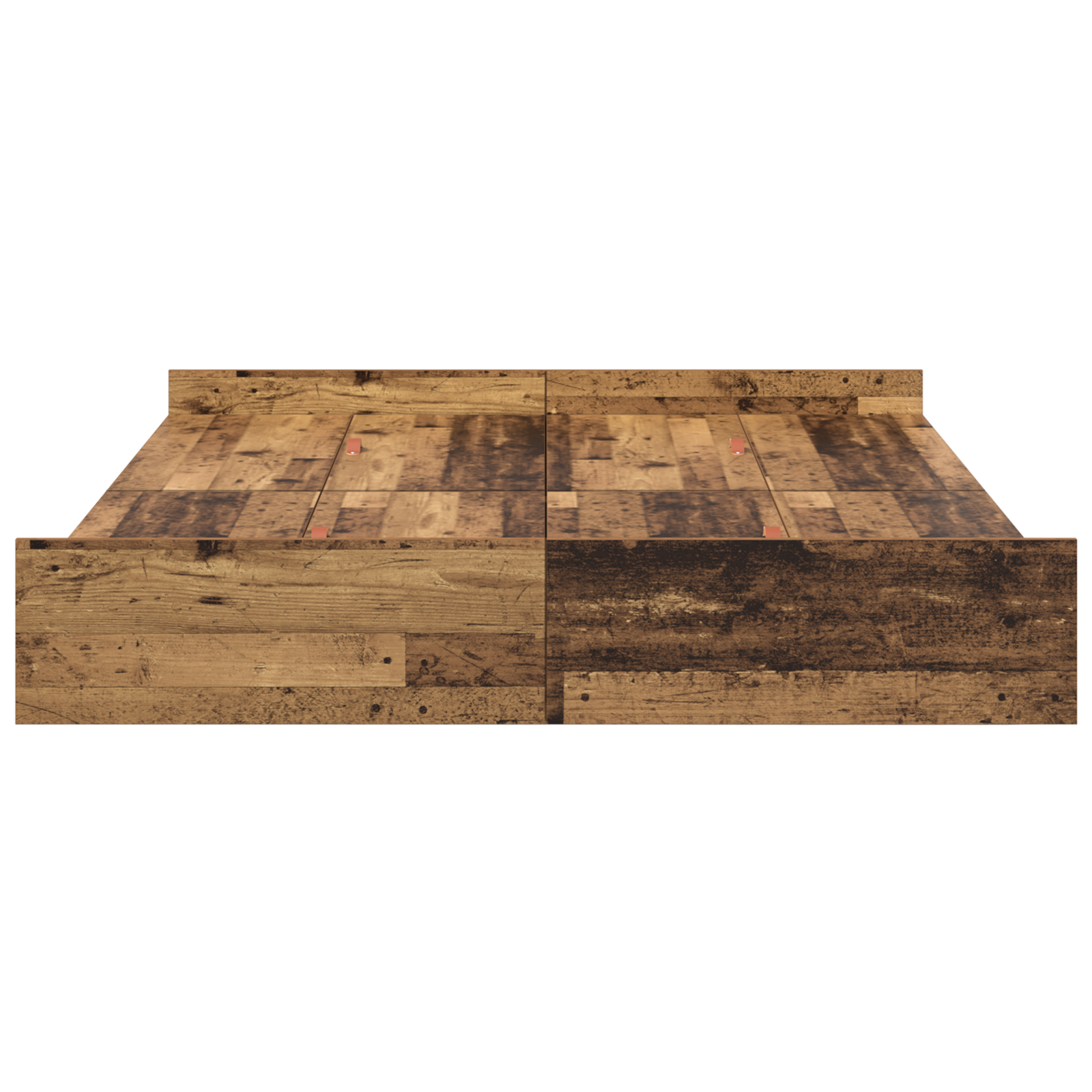 Seng med lagring Gamle tre 140 x 190 cm Konstruert tre