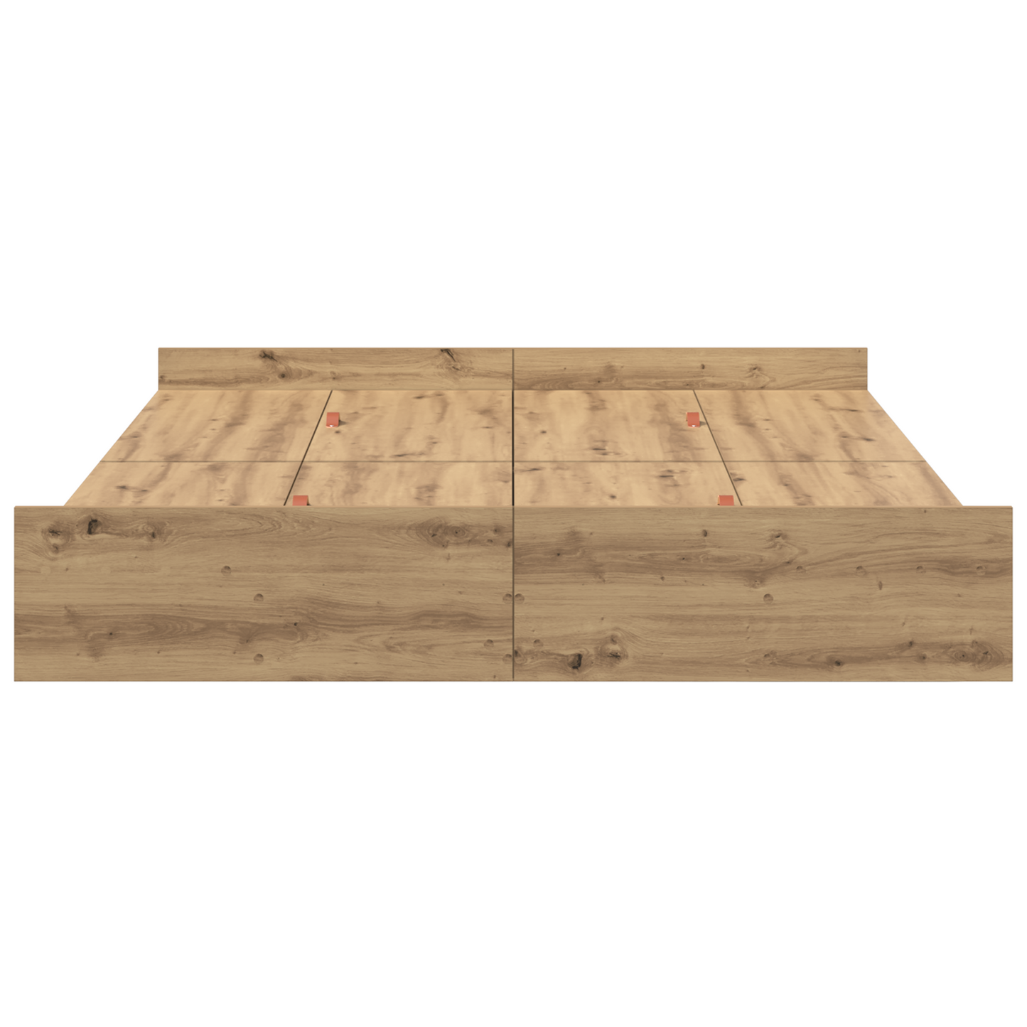 Seng med lagring Artisan Eik 140 x 190 cm Konstruert tre