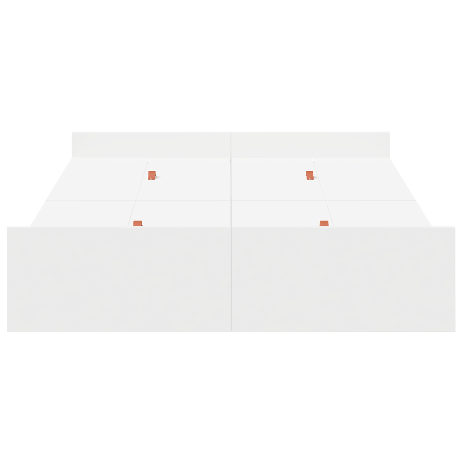 Seng med lagring med skuff Hvit 120 x 190 cm Konstruert tre