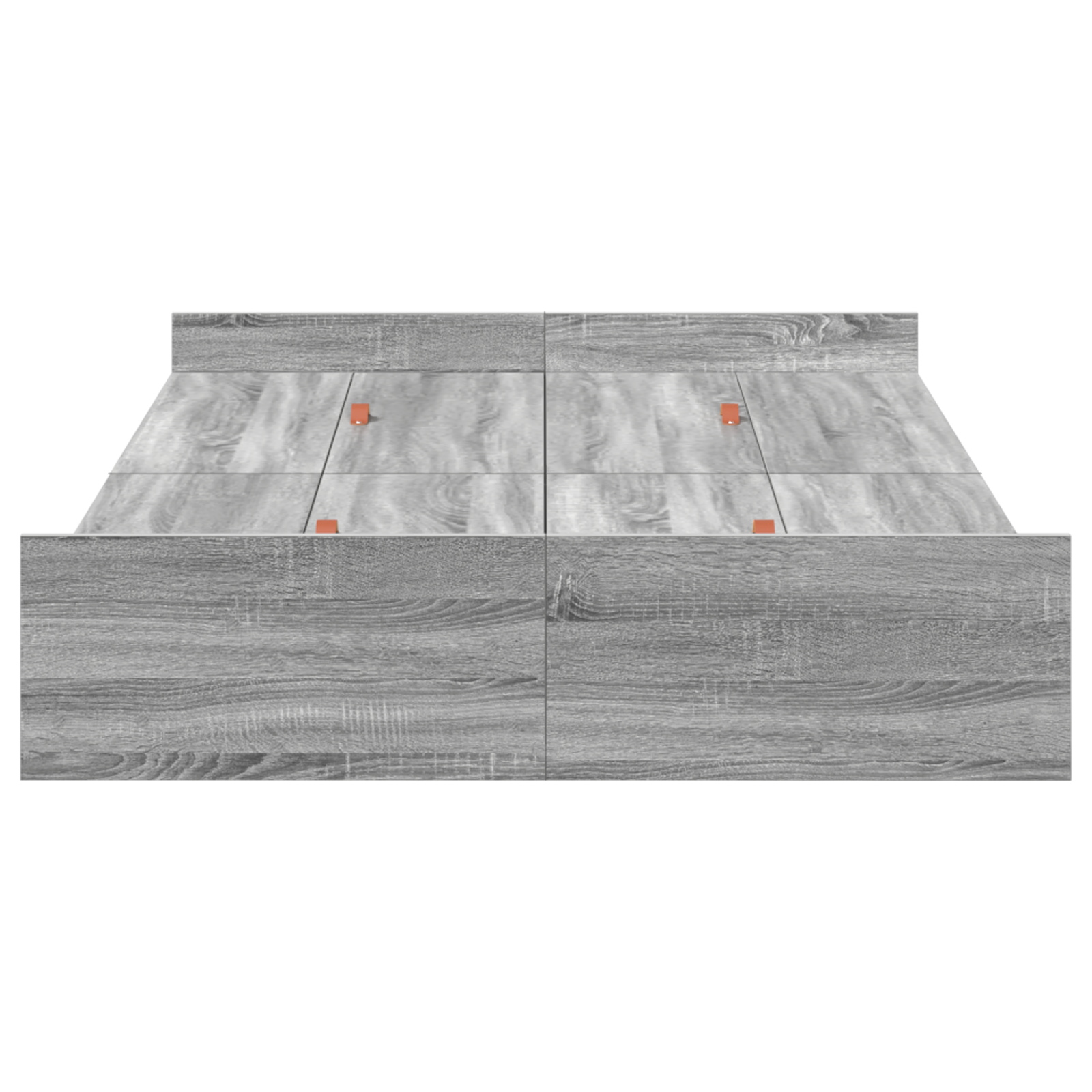 Seng med lagring Grå Sonoma 120 x 190 cm Konstruert tre