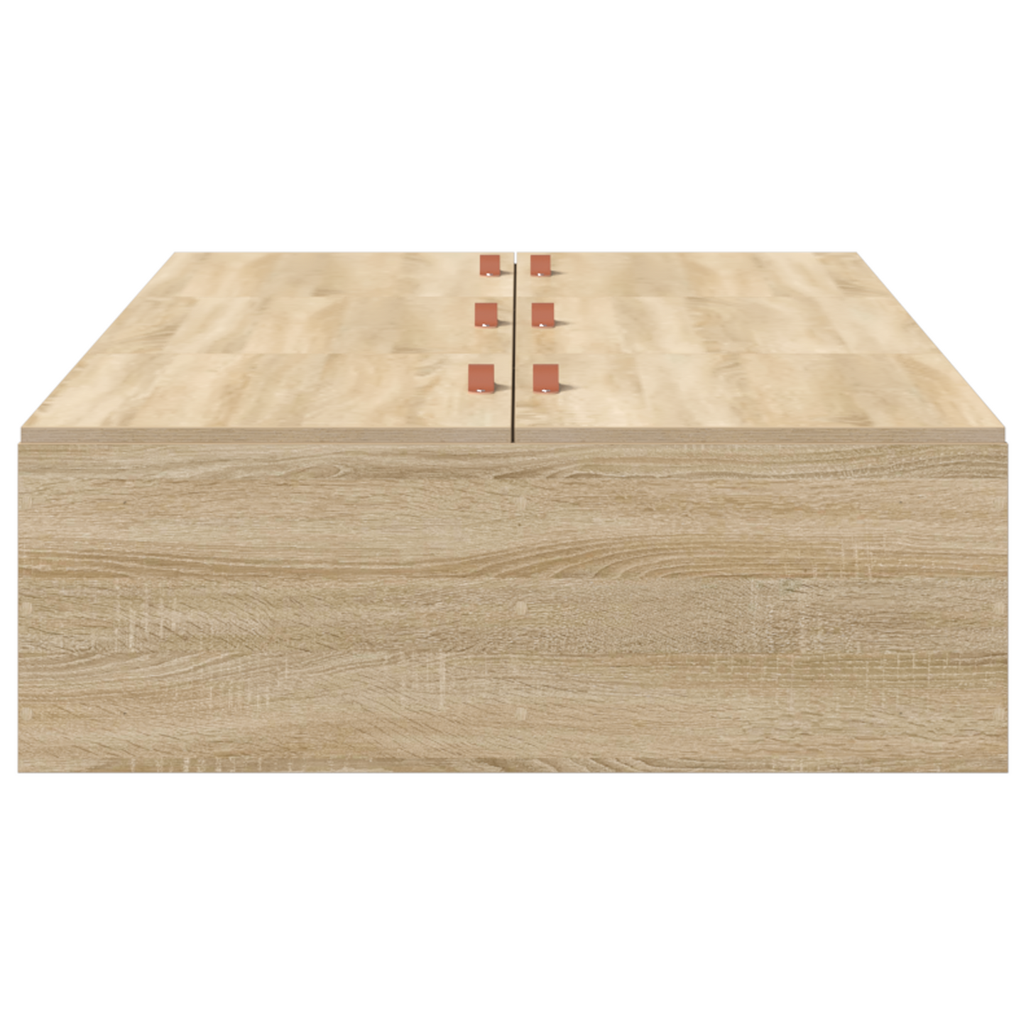 Seng med lagring Sonoma eik 90 x 200 cm Konstruert tre