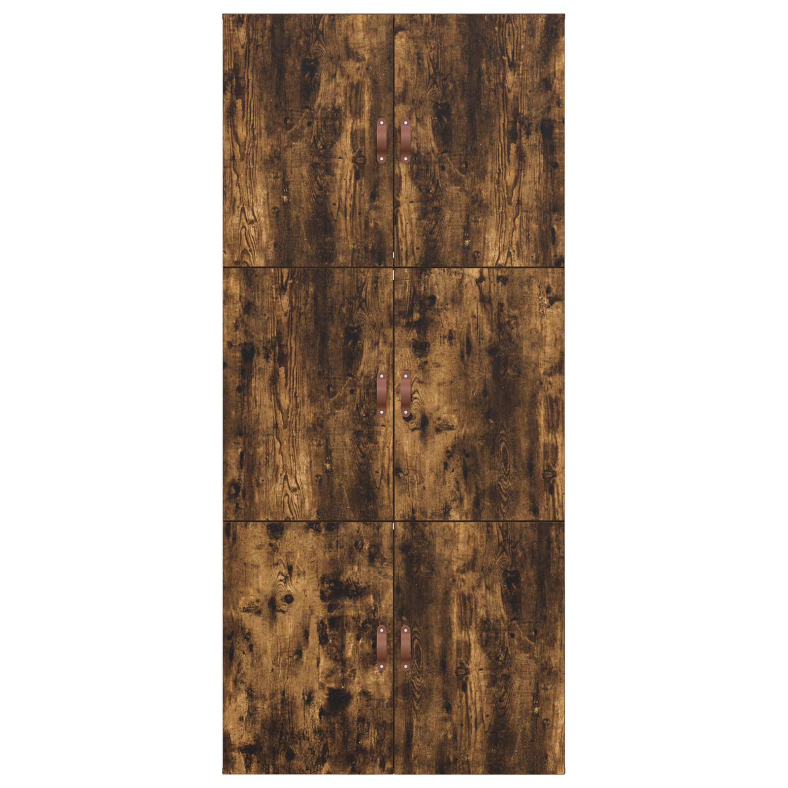 Seng med lagring Røkt eik 100 x 200 cm Konstruert tre