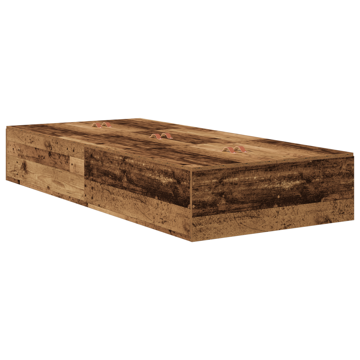 Seng med lagring Gamle tre 100 x 200 cm Konstruert tre