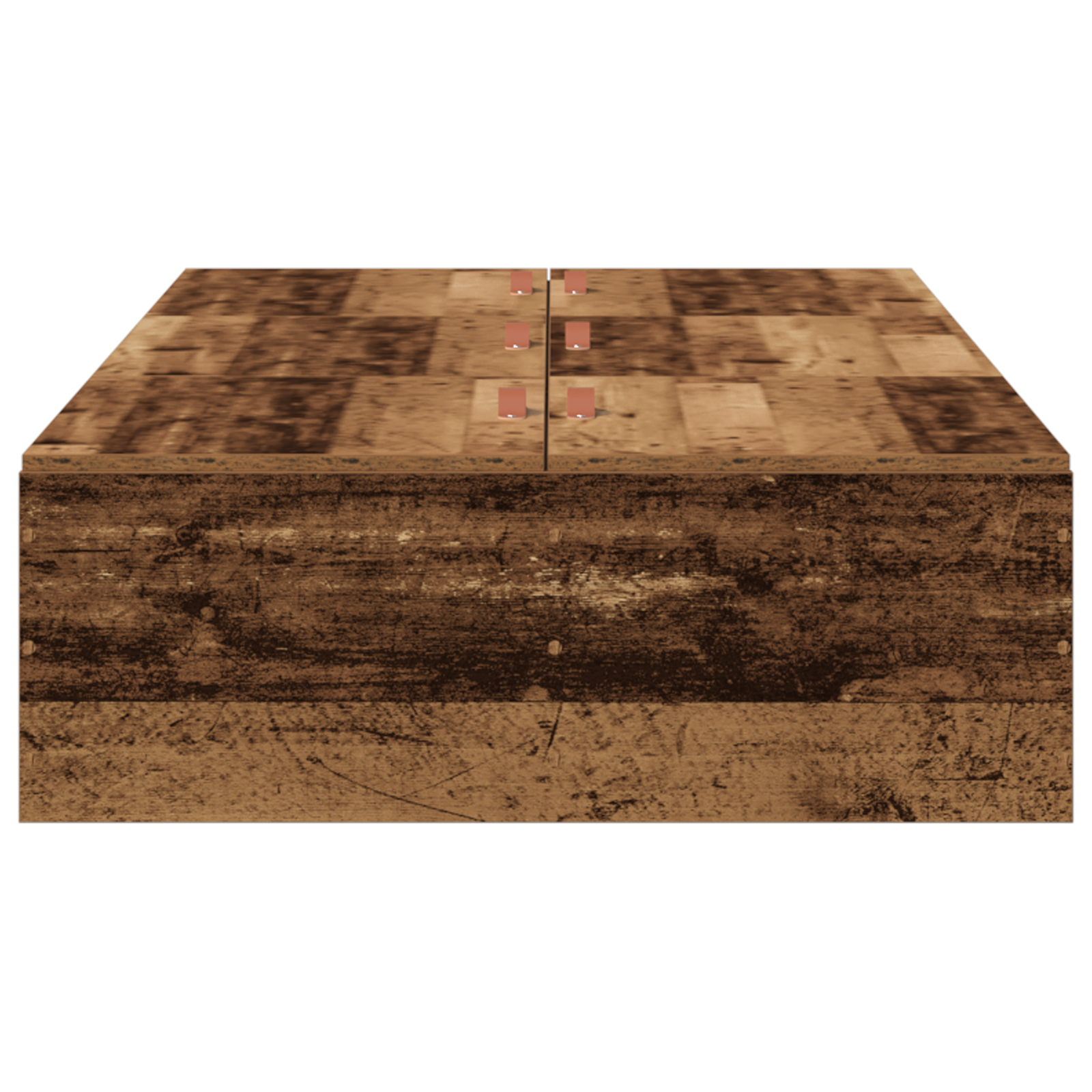 Seng med lagring Gamle tre 100 x 200 cm Konstruert tre