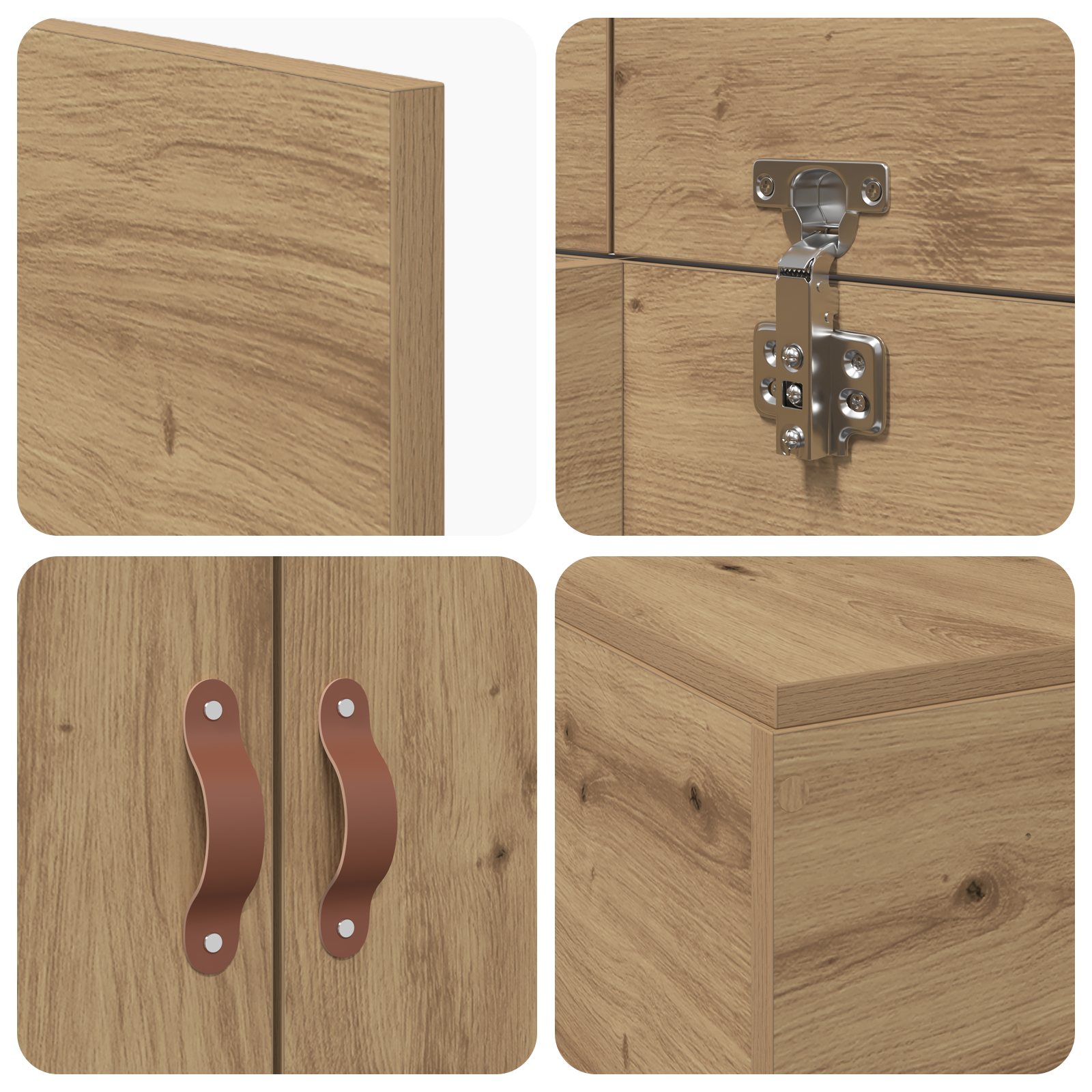 Seng med lagring Artisan Eik 100 x 200 cm Konstruert tre