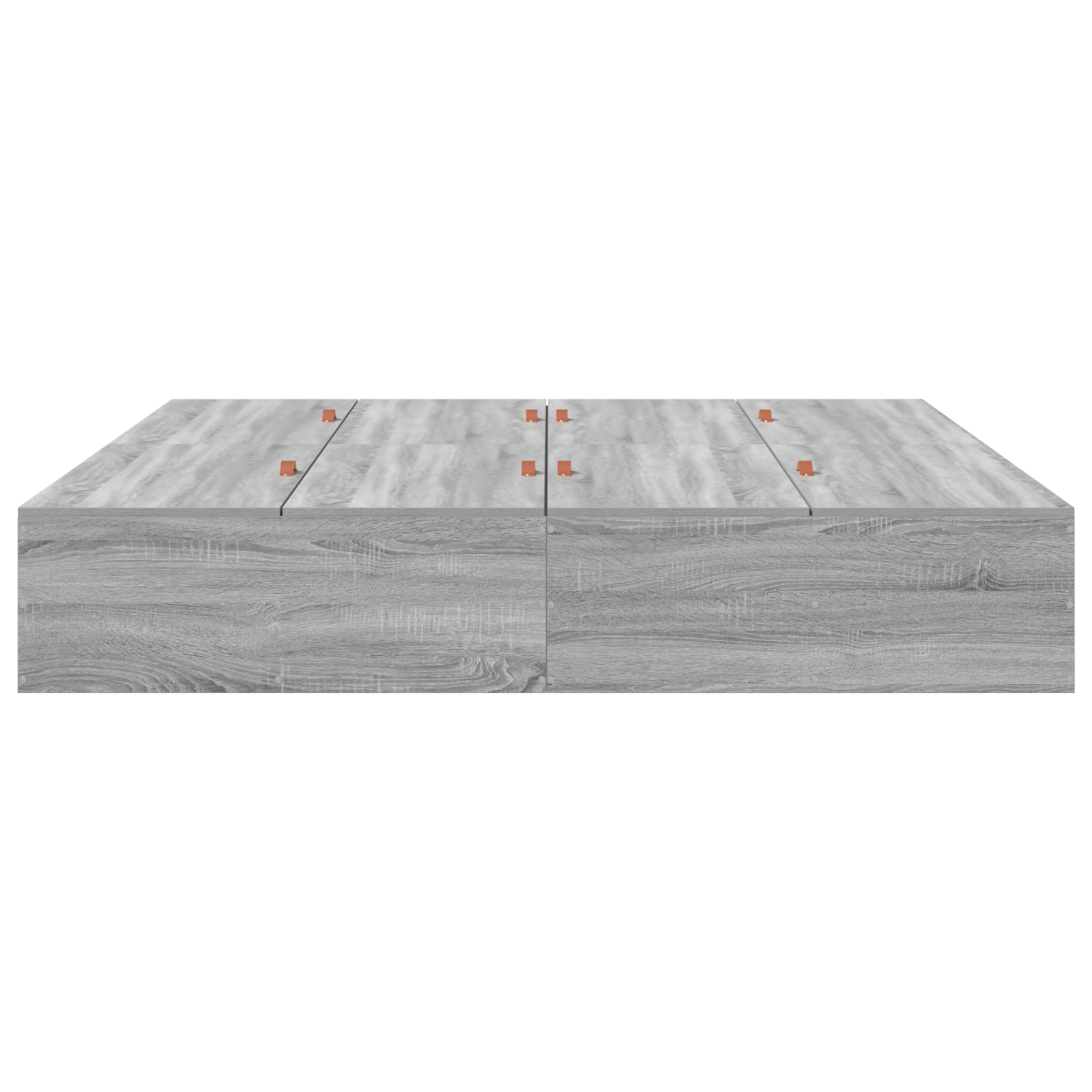 Seng med lagring Grå Sonoma 200 x 200 cm Konstruert tre