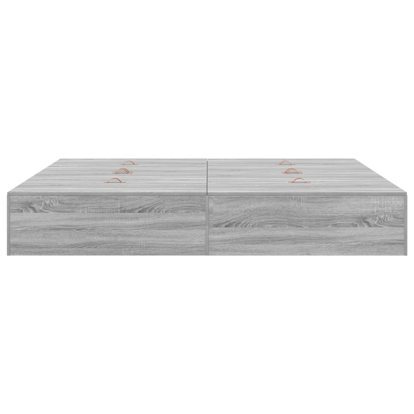 Seng med lagring Grå Sonoma 200 x 200 cm Konstruert tre