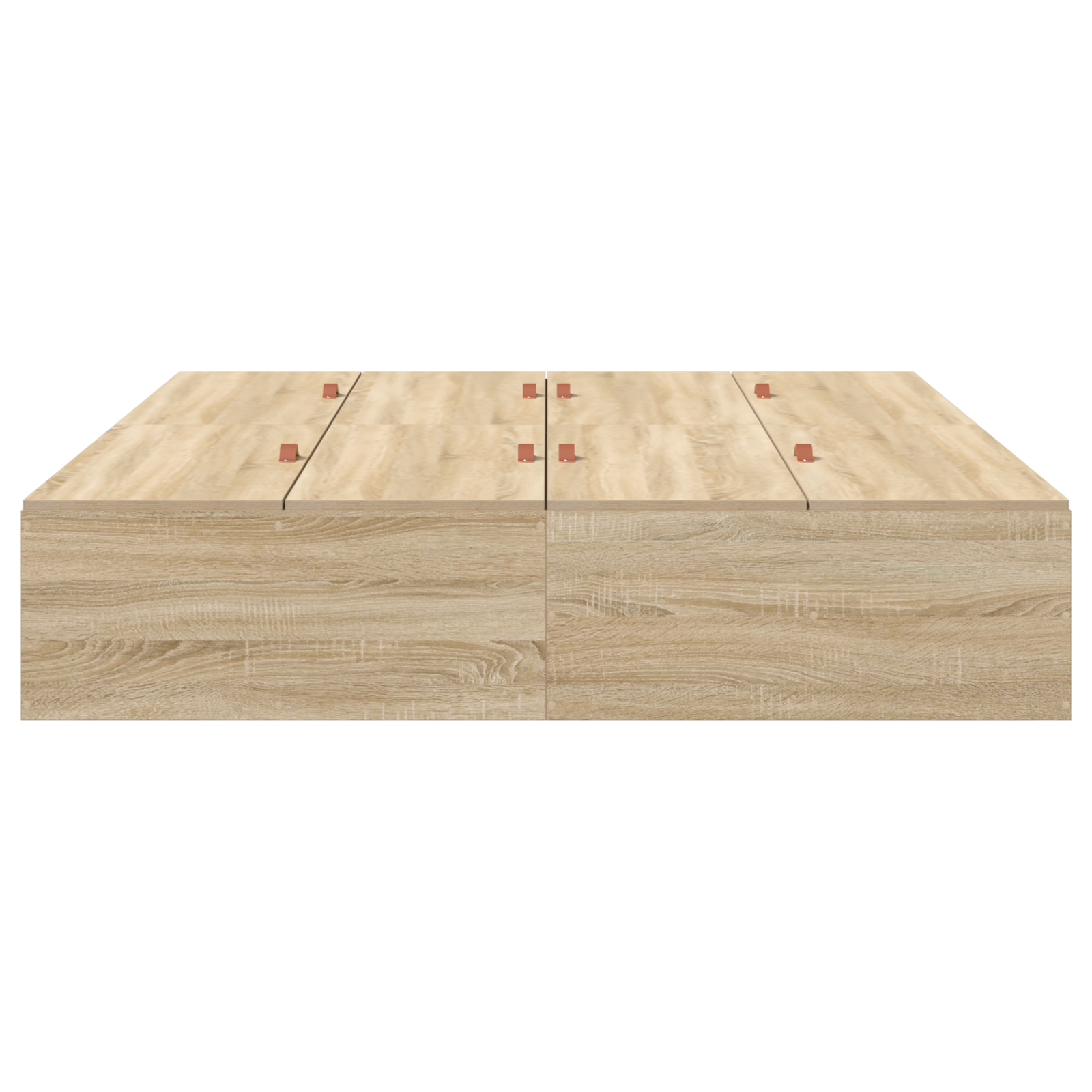 Seng med lagring Sonoma eik 140 x 200 cm Konstruert tre