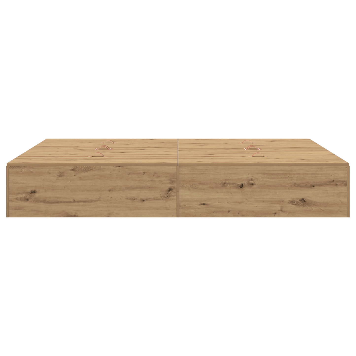 Seng med lagring Artisan Eik 150 x 200 cm Konstruert tre