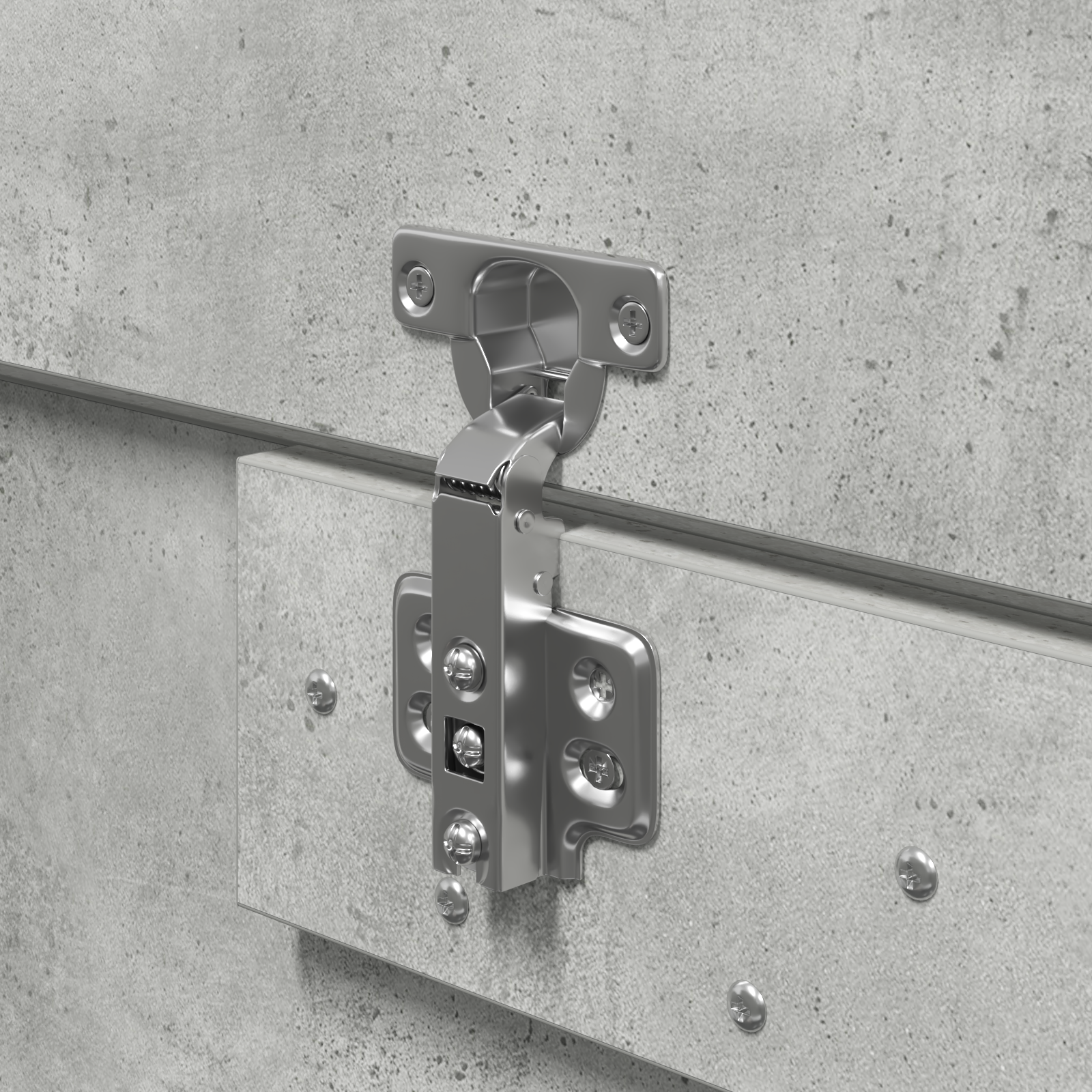 Seng med lagring Betonggrå 160 x 200 cm Konstruert tre