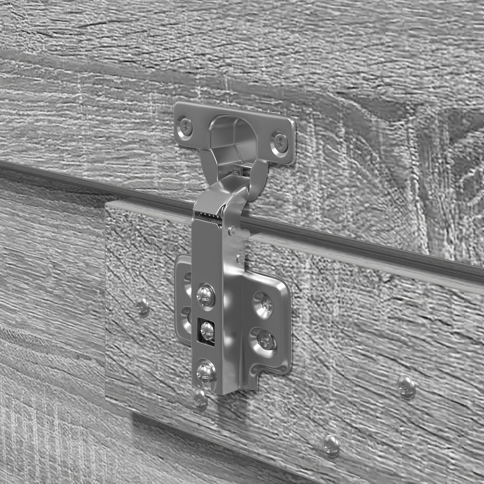 Seng med lagring Grå Sonoma 180 x 200 cm Konstruert tre